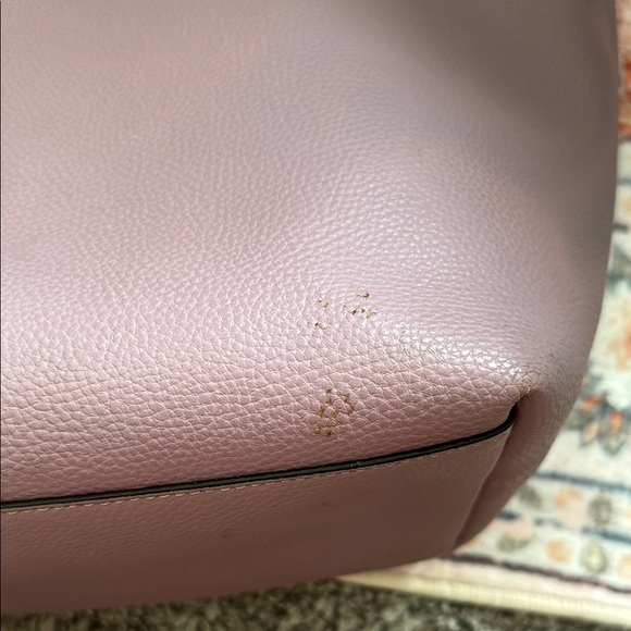 Coach Purple Structured Tote Bag with Spacious Design - Picture 3 of 6